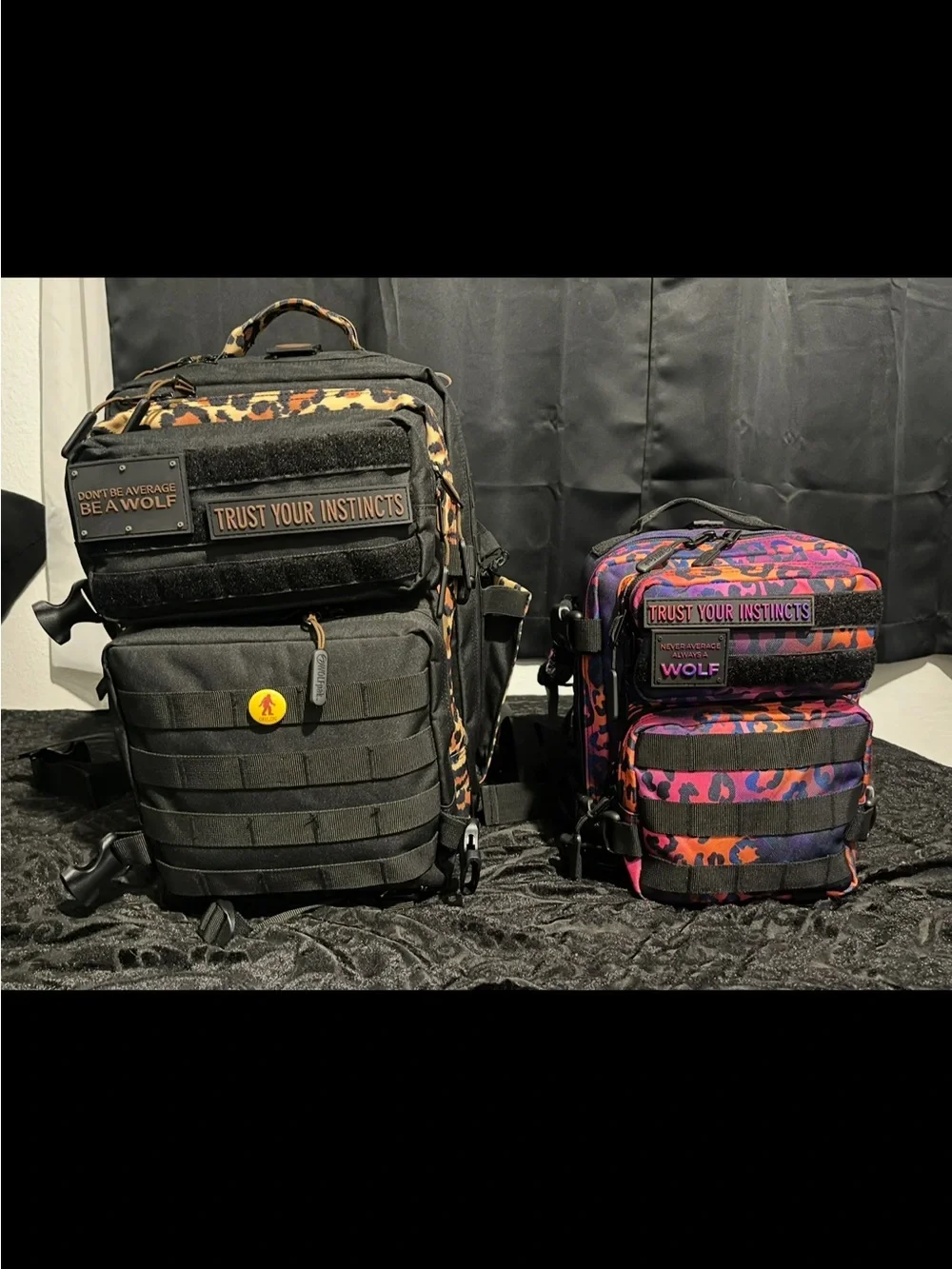 WOLFPAK 9L neon leopard mini backpack - Picture 1 of 2